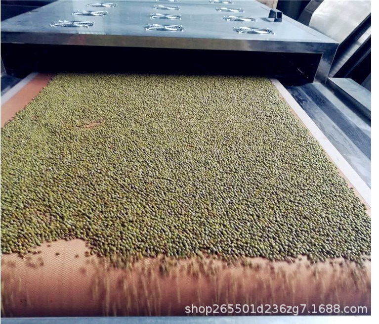 整机不锈钢微波熟化设备 黄豆绿豆烘焙杀菌机 五谷杂粮熟化