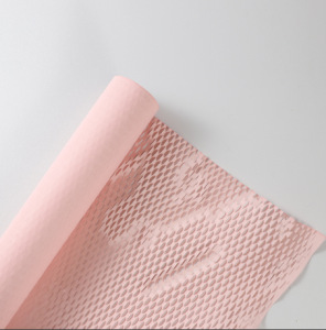 Papel de regalo de nido de abeja, papel de regalo acolchado con rejilla colorida, papel kraft de nido de abeja, venta al por mayor.