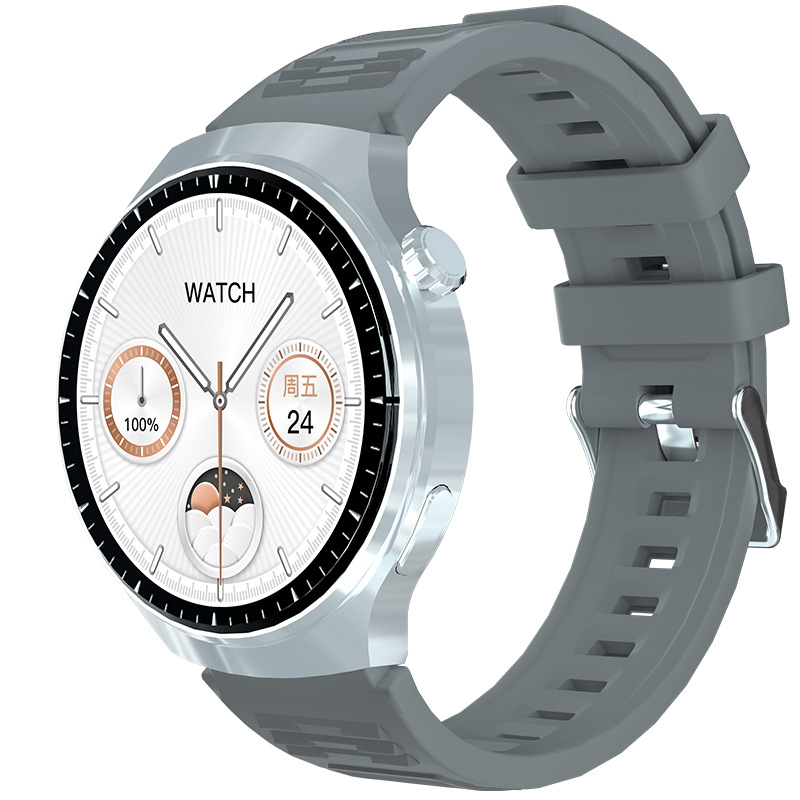 Pantalla redonda GT4PRO Bluetooth llamada fuera de línea doble pago inalámbrico cargado NFC ácido úrico reloj de llamada Bluetooth inteligente