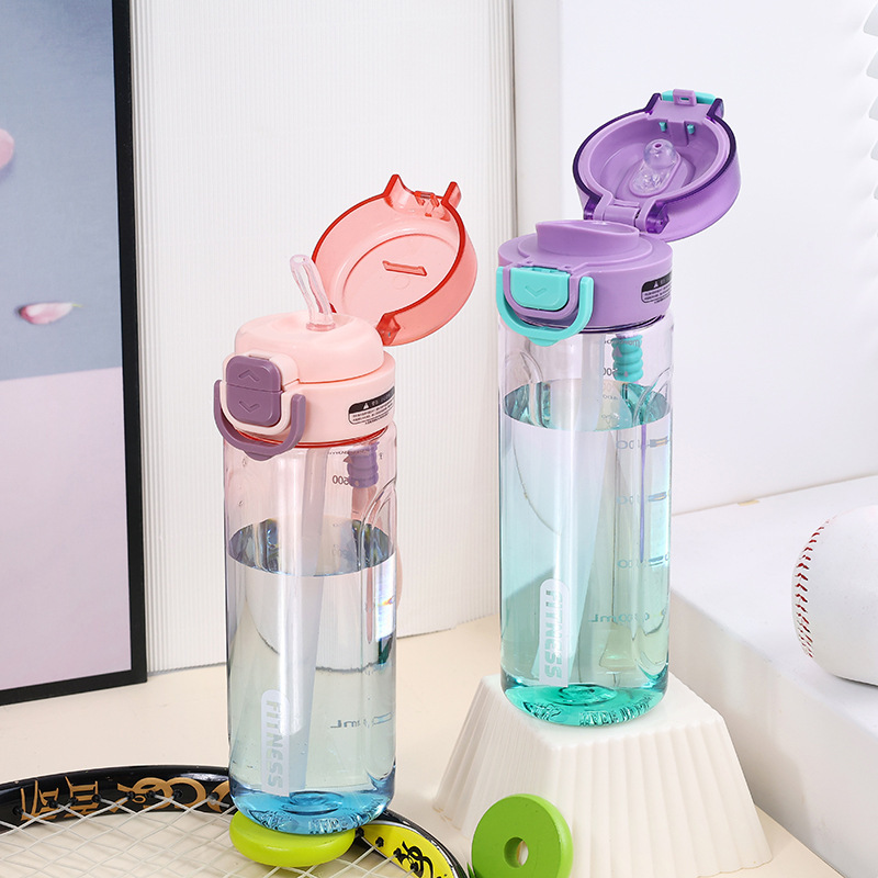Water Bottle for Girls, Large Capacity, 2026 New Model, Sports Plastic Water Bottle, Portable, High Aesthetic Value, Gradient Color, Dual-Use Cup Water Bottle for Girls, Large Capacity, 2026 New Model, Sports Plastic Water Bottle, Portable, High Aesthetic Value, Gradient Color, Dual-Use Cup