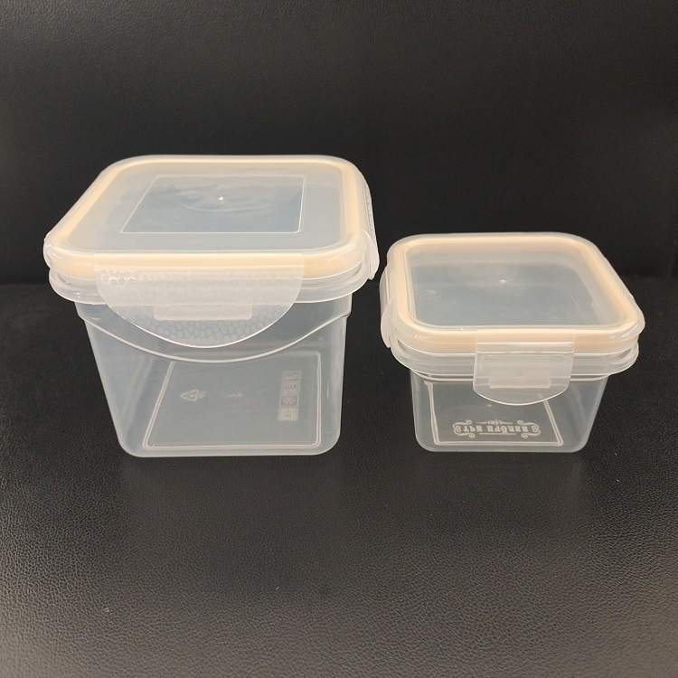 厂家批发 食品级塑料方盒迷你 200ml保鲜方盒密封带盖