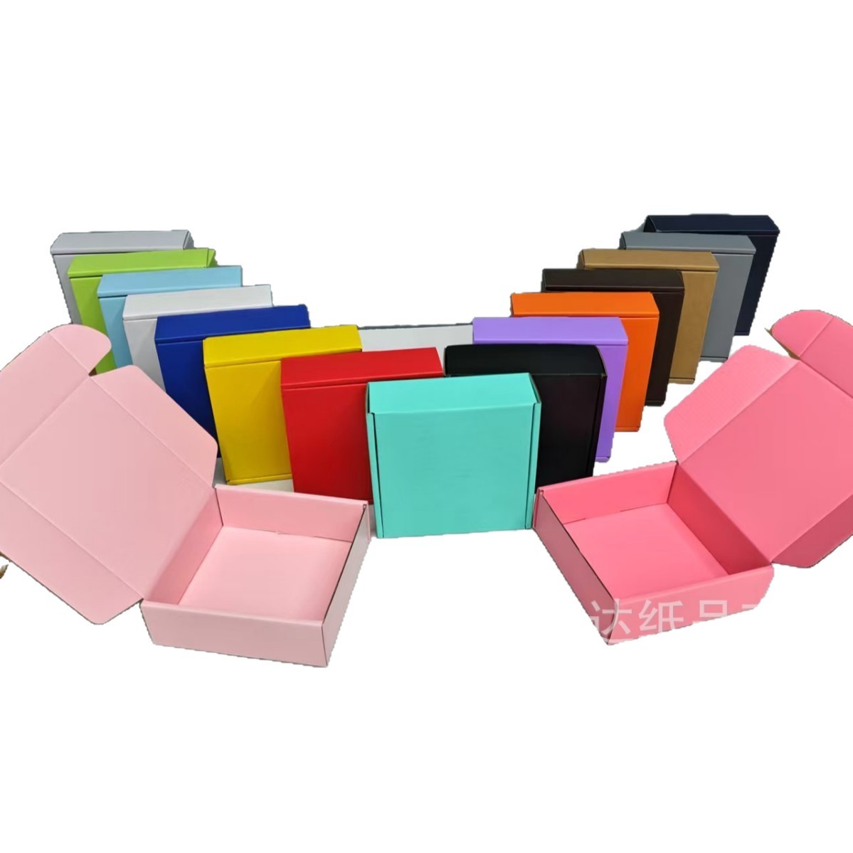 Caja de Avión Resistente Especial Shengda en Existencia, Caja para Joyería, Caja de Regalo para Uñas Postizas, Caja de Embalaje Exprés, Caja de Papel Plegable Rosa