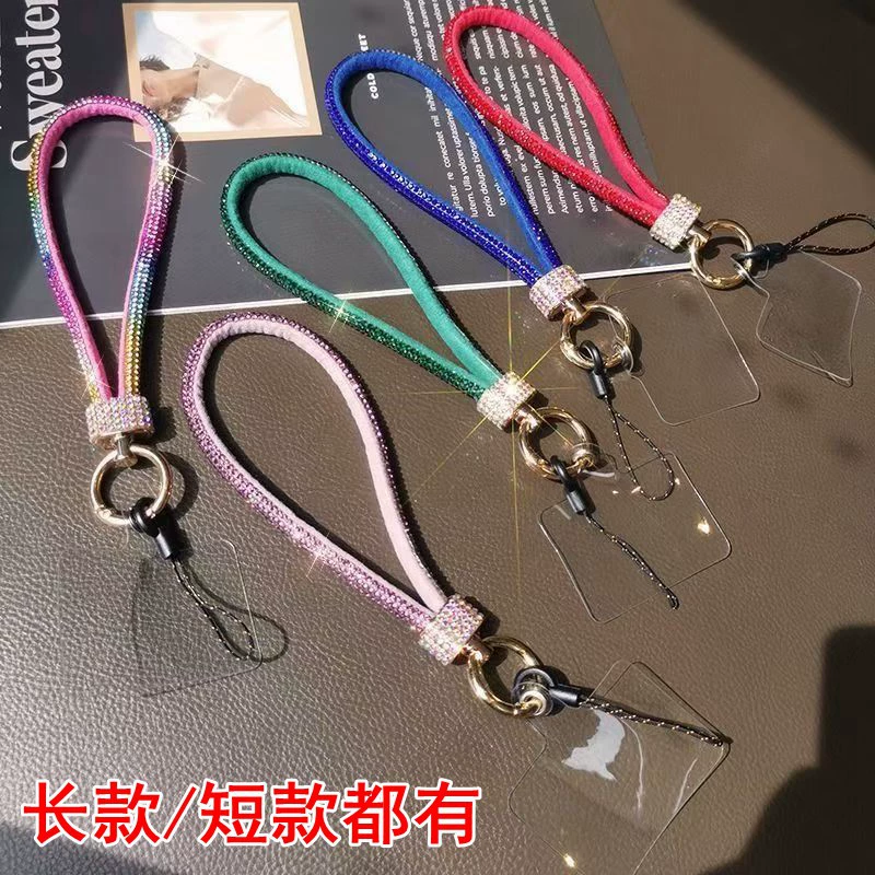 Шнур для мобильного телефона с бриллиантами Короткая запястье с инкрустацией со стразами подвеска роскошная подвеска с бриллиантами