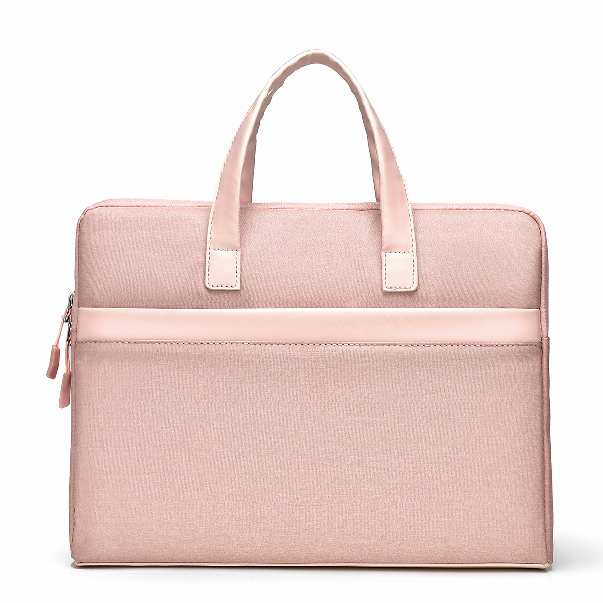 Bolsa de computadora portátil al por mayor, bolsa de conferencia simple de negocios, bolsa de archivo de gran capacidad, bolsa de información con cremallera, logotipo personalizado