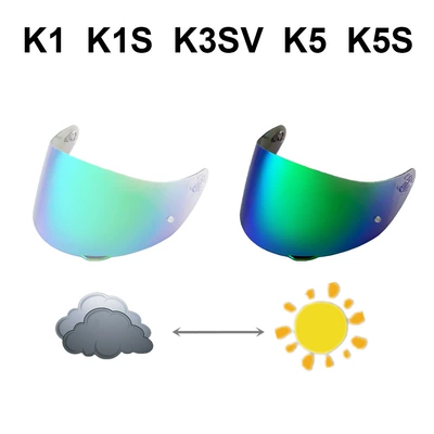 Dəbilqə (Kaska) aksesuarları | K1S K5S Motorcycle Helmet Accessories - k1k5-aurora-green-turns-dark-green