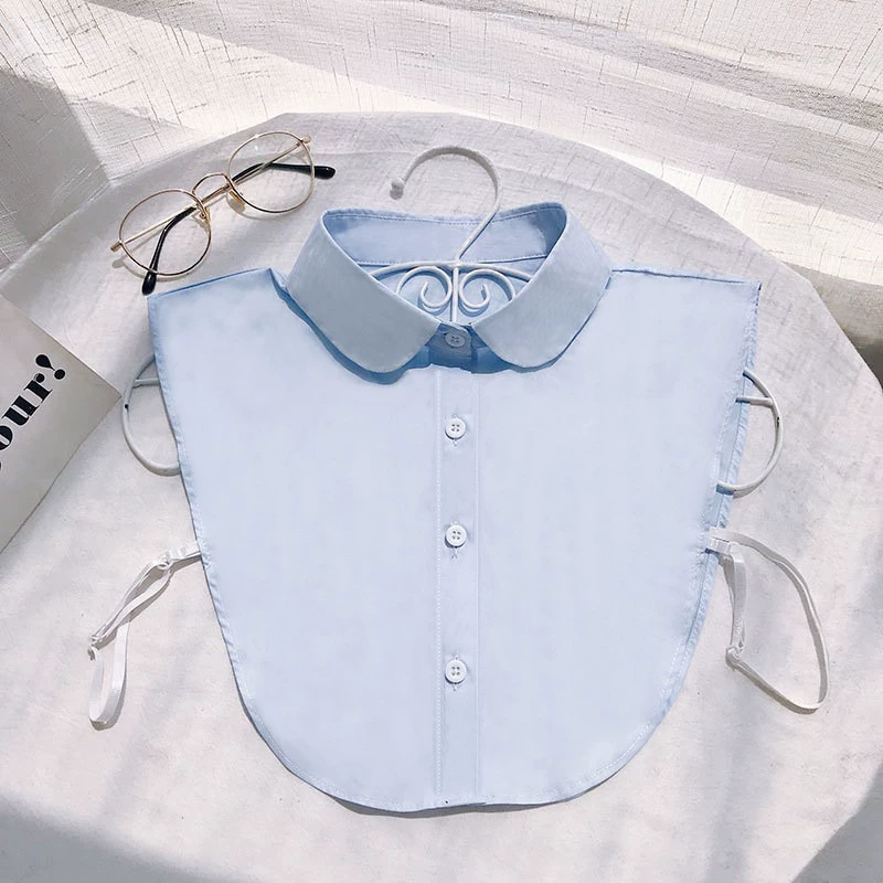 Синяя модная универсальная комфортная демисезонная false collar для отдыха, простой и элегантный дизайн