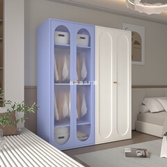新型フレンチクリーム風シンプルタンス鉄芸軽豪華現代タンス収納棚寝室小戸型ホルムアルデヒドなし