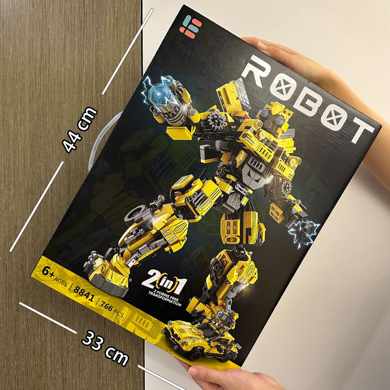 Bloques de construcción de robots transformables, partículas pequeñas, mecha para niños, Optimus Prime, Bumblebee, guerrero, juguete educativo de ensamblaje, regalo para niños.