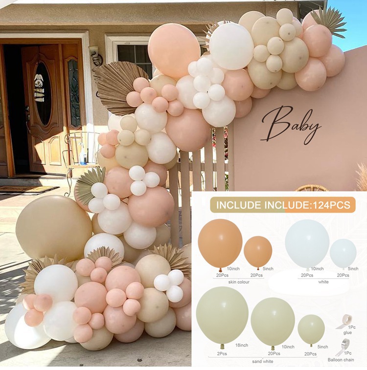 Amazon vintage arena platino globo cadena cumpleaños fiesta globo traje boda Fondo pared boda diseño