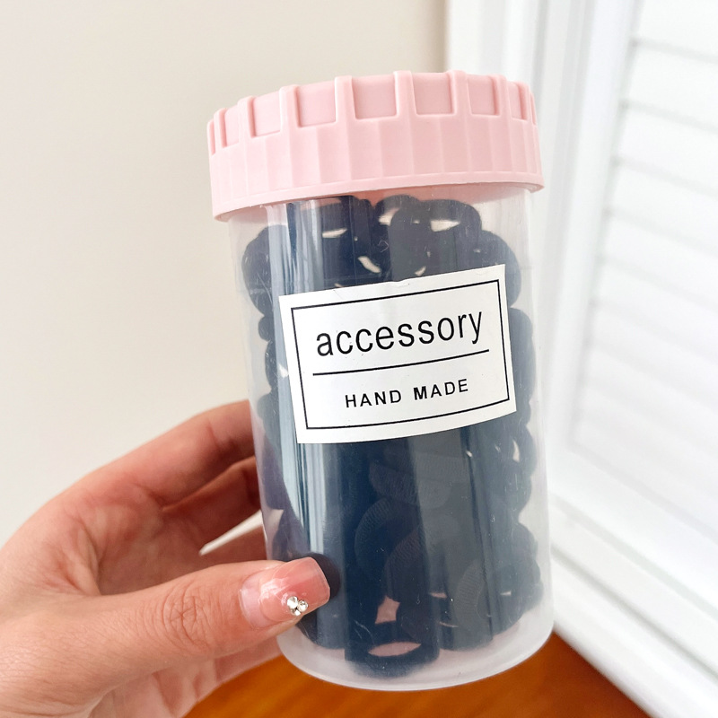 Banda de goma de color caramelo para niños cuerda para el cabello banda para el cabello cuerda para el cabello para bebés no lastima el cabello de aspecto alto lazo Cola de Caballo accesorios para el cabello lazo Anillo para el cabello