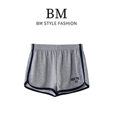 BM短裤美式复古休闲运动裤NEW YORK风格短裤女2024新款夏季短裤bm