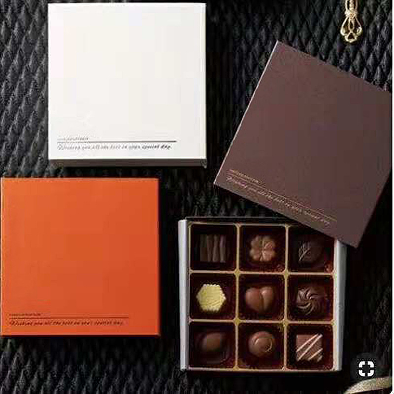 情人节生巧克力包装盒现货包装盒批发盒子礼盒手工免折纸硬盒