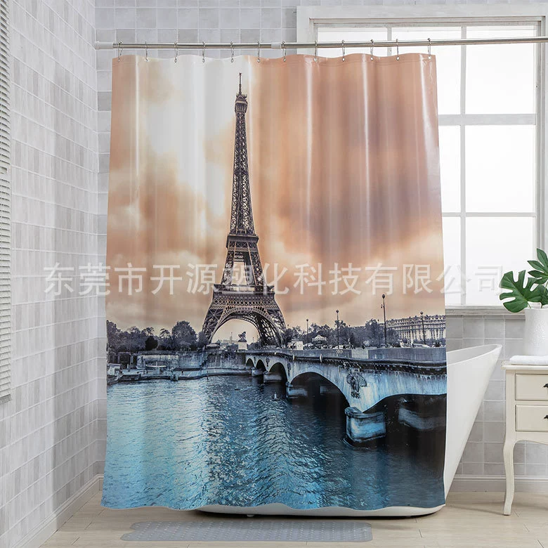 Фабрика прямой утолщенный печать ванной водонепроницаемый занавес ванной душевая занавеска PEVA раздел занавес водяной занавес