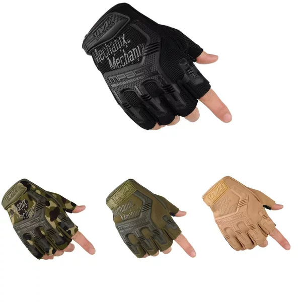 Big Seal Half Finger Gloves Special Forces Camouflage Men's Sports Fitness Outdoor Cycling Climbing Tactics Finger-free Fighting