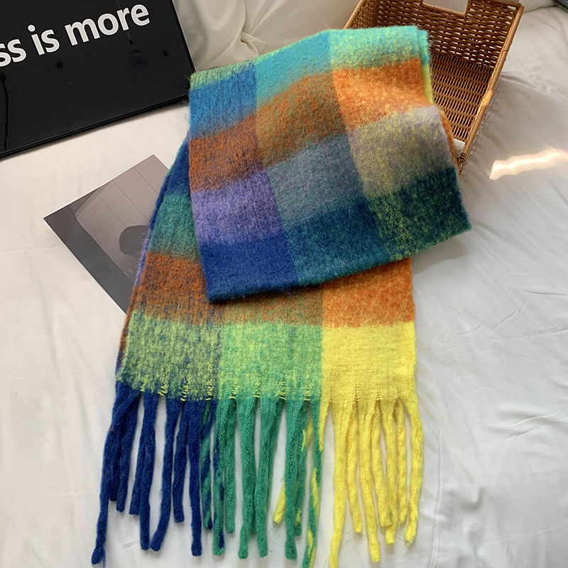 Bufandas de punto gruesas bufandas de invierno de alta calidad bufandas de cuello cálidas bufandas de caballo