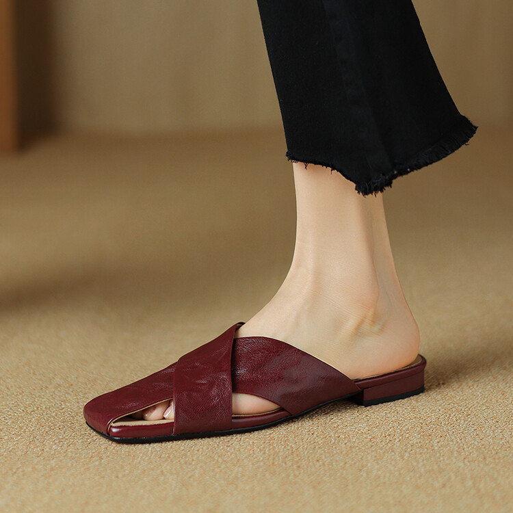 CHIKO Kenia Square Toe Block Heels Clogs/Mules Shoes