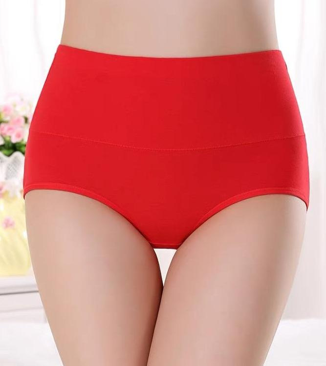 女性の下着外国貿易抗菌シームレス若い女性のバットリフト腹制御通気性大きいサイズハイウエストブリーフ純粋な綿の下着女性のための