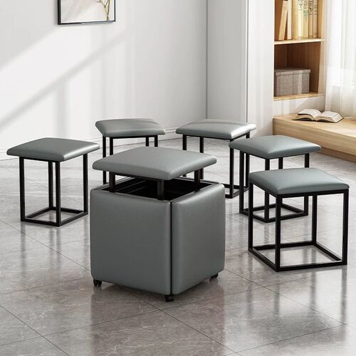 Internet celebrity Rubik's Cube combination stool, household stackable small stool, fashionable dining table, sofa stool, multi-functional simple bench