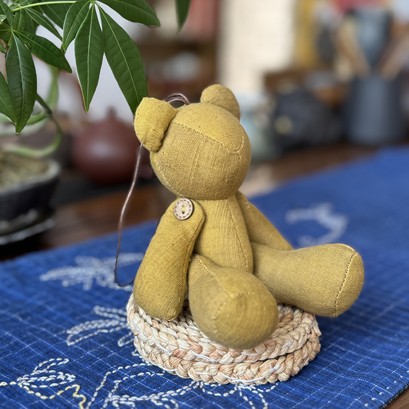 Nuevo oso muñeca muñeca Lu bordado tela de mosaico bolsas de juguete para niños productos acabados colgantes adornos de dibujos animados para el hogar oso