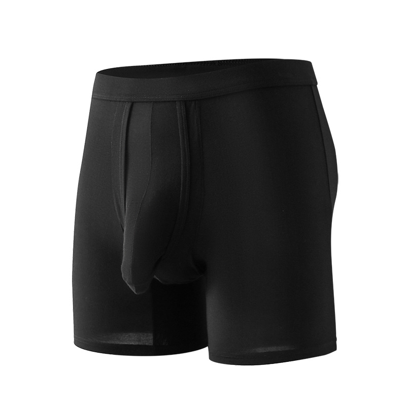 Ropa interior para hombres boxeadores separación de balas pantalones cortos deportivos de verano cómodos hombres transpirables boxeadores pantalones alargados piernas