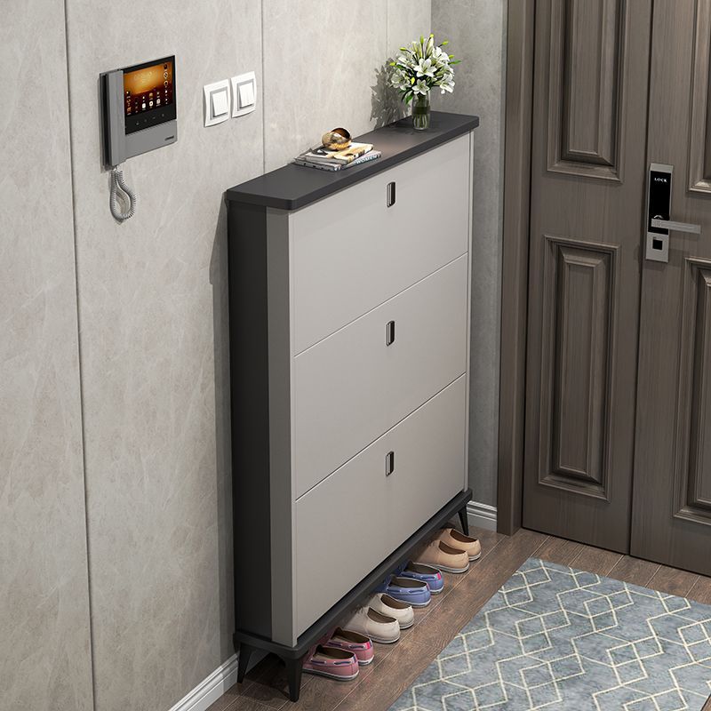 Italian Ultra-Thin Shoe Cabinet for Home Entrance and Outside the Door Large-Capacity Tipping Bucket Entrance Cabinet Simple Modern Storage Shoe Rack