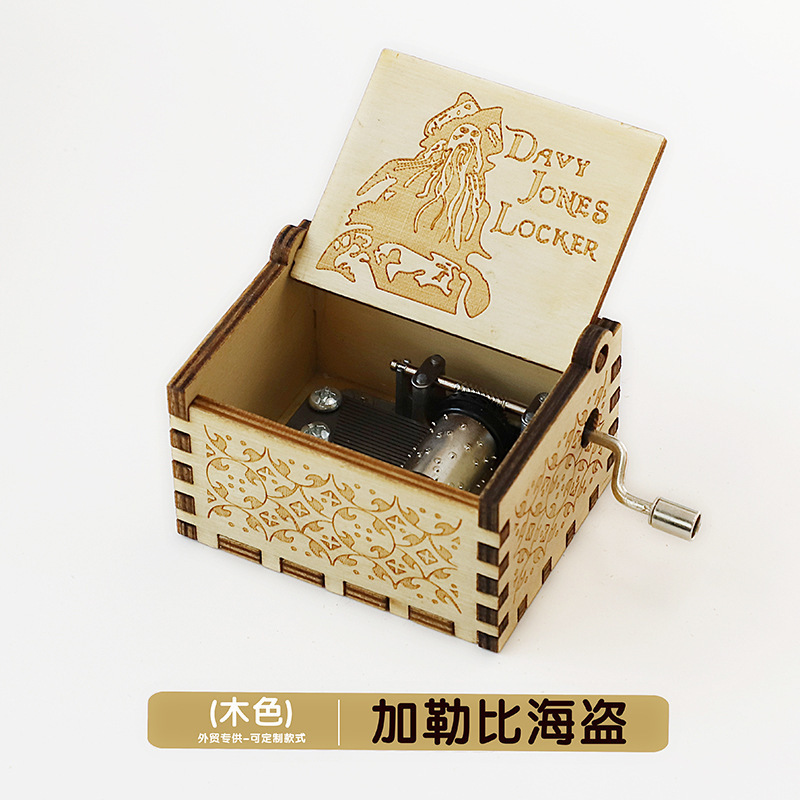 木製オルゴール置物クラシック彫刻手回し音楽ボックスクリスマス工芸品プレゼント現物|undefined