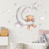 Cartoon sticker on wall for children's room, decorations for bedroom, self-adhesive stickers, with little bears