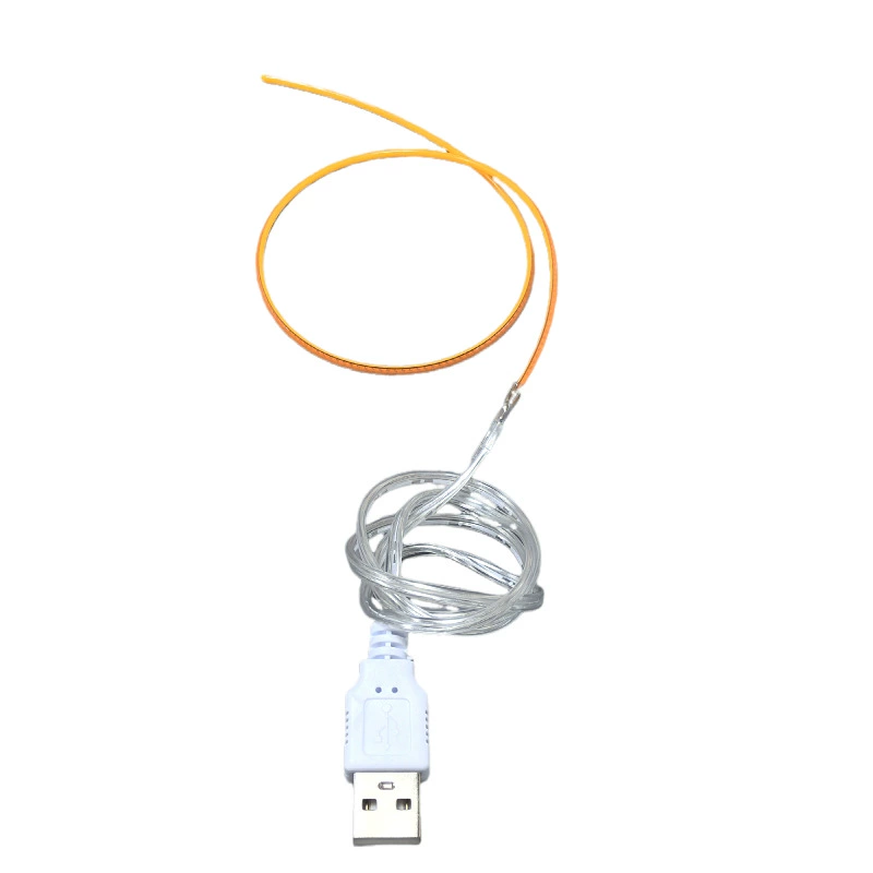 5V USB LED мягкая нить 360° светящаяся нить, гибкая 5V/5В лампа с USB, низковольтная нитевая лампа