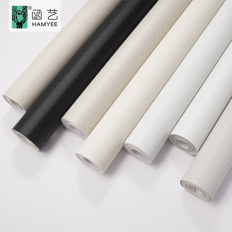 时尚简约欧式加厚压纹纯色墙纸酒店背景墙改造素色壁纸墙布贴纸