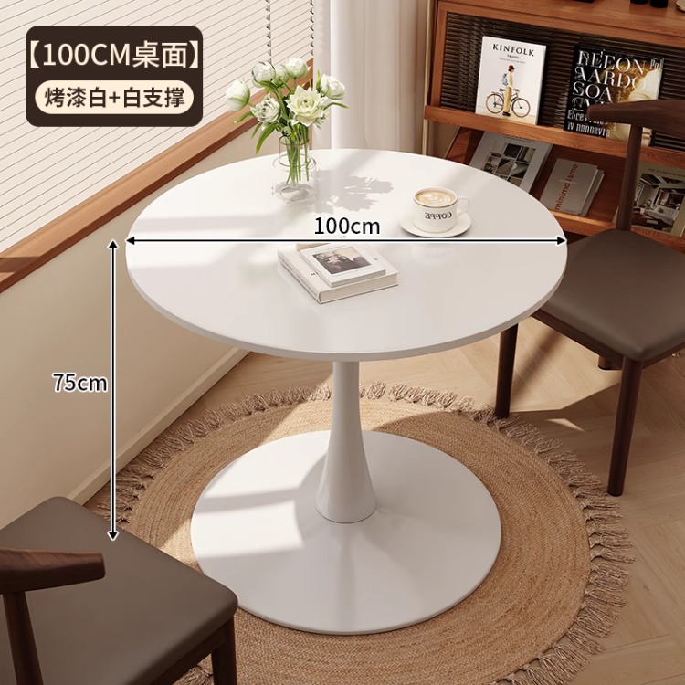 Mesa de centro, mesa de negociación de ocio, combinación de mesa y silla, sala de estar, mesa lateral para el hogar, mesa de café, balcón simple de tulipanes, mesa redonda pequeña