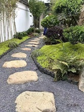 花园踏步石鹅卵石汀步日式庭院枯山水脚踏石户外草坪垫脚石麦太保