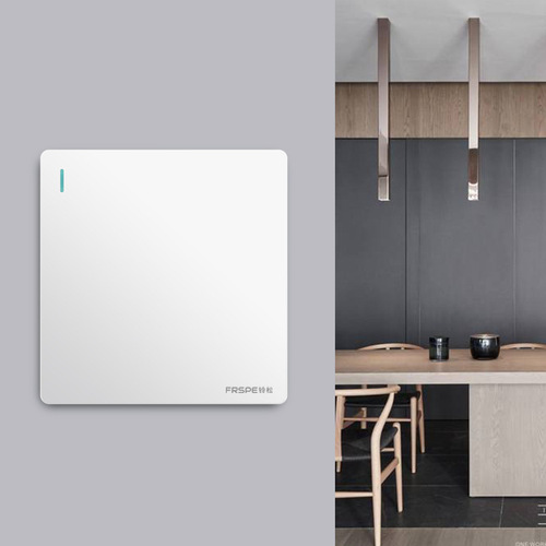 New type Lingzong 86 model wall switch with concealed installation, Osaka white, single-pole five-hole dual-control kitchen outlet panel, wholesale
