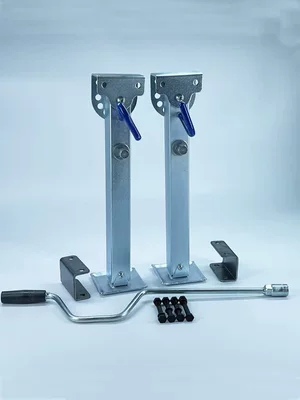 Telescopic Trailer Rv Modification Complete Set Support Legs Trailer Legs Car Legs Hand-Cranked Trailer 0kg Pieces (Car jack)