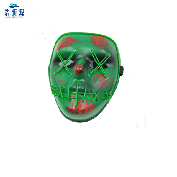Green glossy mask