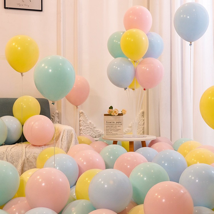 Globos al por mayor en colores macarrón, gruesos y a prueba de explosiones, para eventos en centros comerciales, decoración de escenarios, arreglos de cumpleaños, varios colores.