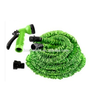 Factory supply telescopic magic water pipe 50FT with seven function water gun