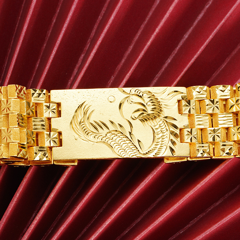 Vietnam Sha Jin Zodiac pulsera de dragón hombre estilo nacional retro pulsera de relojes de brazalete joyería de aleación de cobre Yiwu accesorios