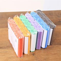 Colorful garbage bags thickened office household disposable point-break kitchen black plastic bags 5 rolls
