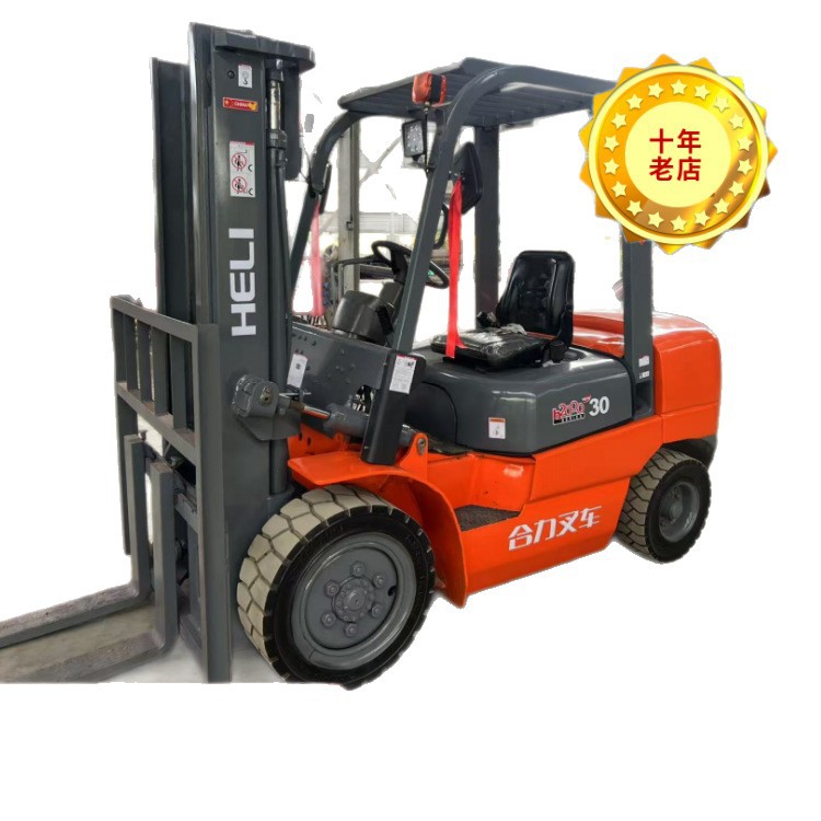 Guangzhou transferencia spot de carretillas elevadoras de segunda mano, 3,5 toneladas, 3 toneladas, carretillas elevadoras de combustible Jiaanghuai