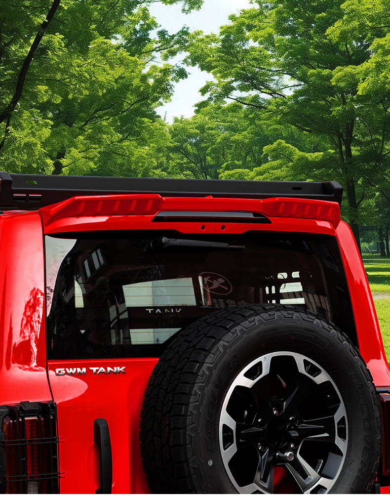 26Tank300 sports rear spoiler modification parts, top wing, stabilizer wing, rear spoiler, side wing panels, exterior decoration