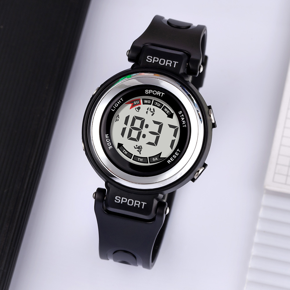 Tendencia LED nocturna alarma de estudiantes reloj electrónico multifuncional para hombres y mujeres adolescentes cronógrafo reloj electrónico mayorista