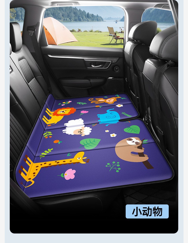 Car Rear Seat Sleeping Pad, Foldable Bed for Sedan and Suv, No Need for Inflation, Portable Car Bed