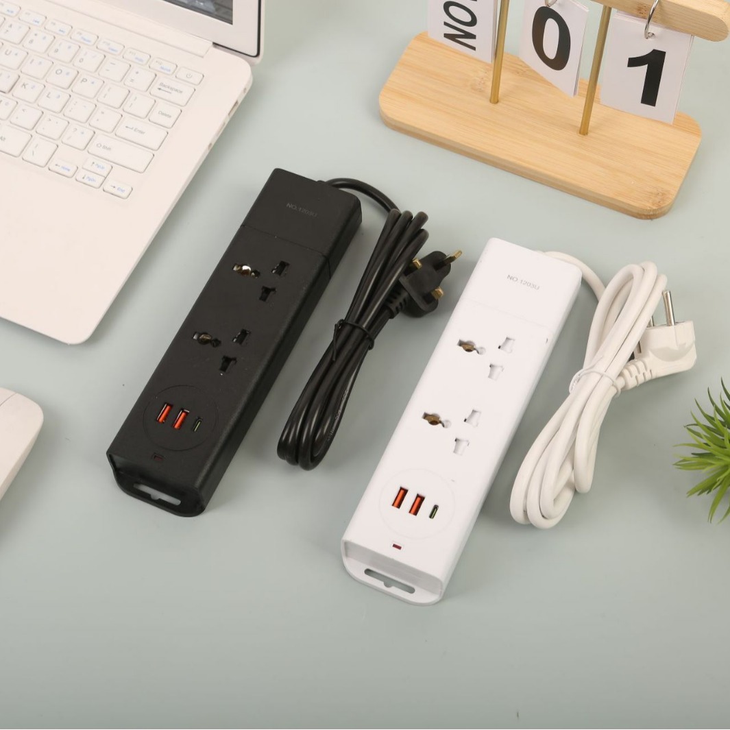 2USB+1PD黑白可选阿富汗东南亚越南排插英规欧规美规中性袋装插座