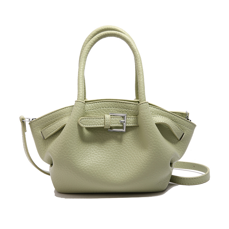 Bolso de textura transfronteriza 2025 verano nuevo estilo bolso de hombro con patrón de lichi bolso de mensajero casual de todo fósforo mujer