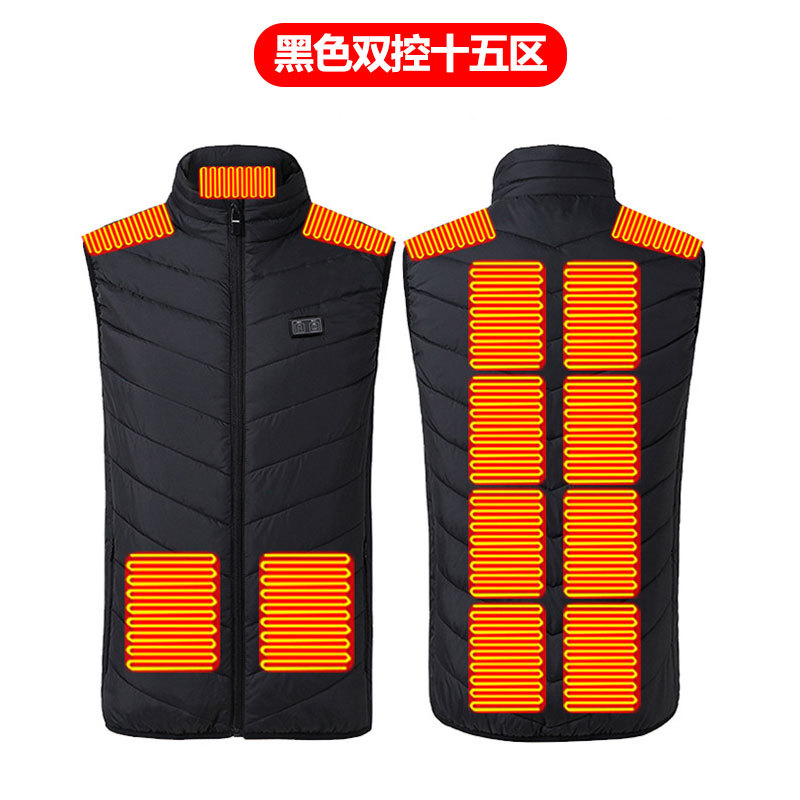 블랙 듀얼 제어 15개 구역 가열