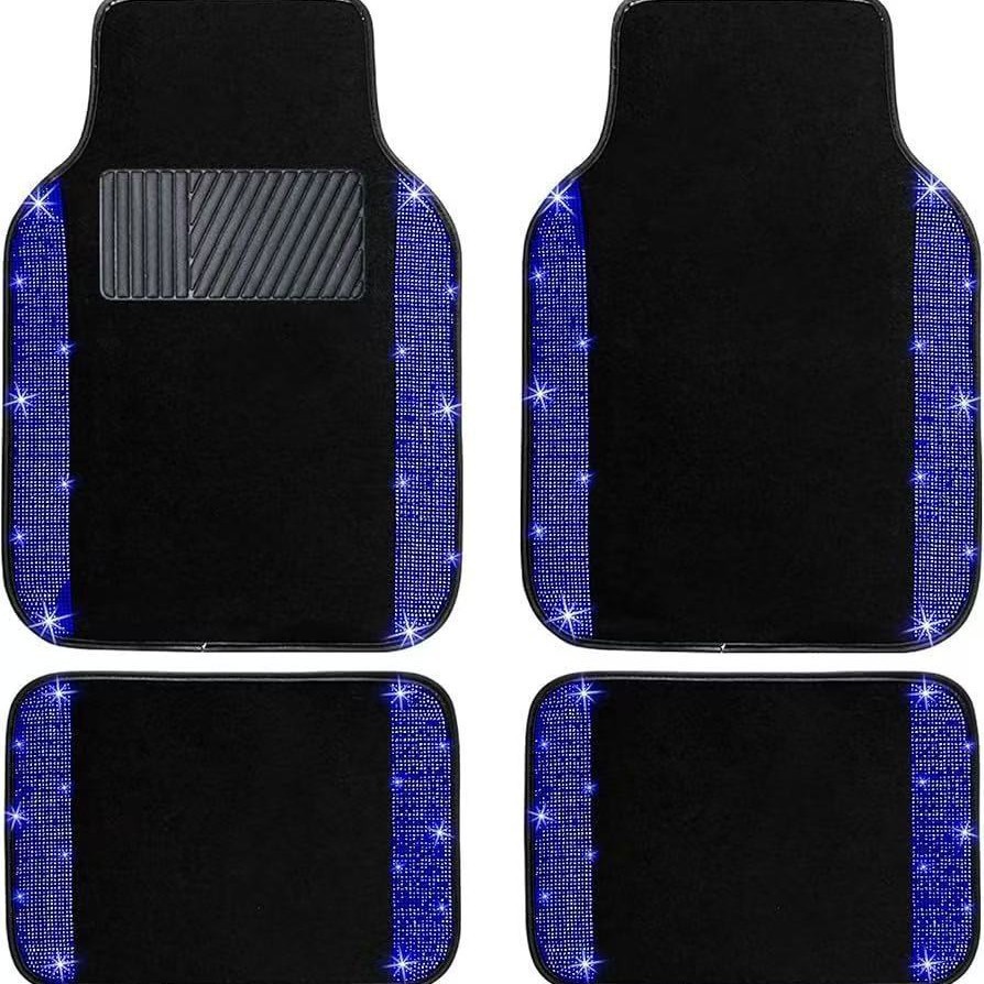 Cross-border Amazon simple crystal velvet car floor mats, wear-resistant, dirt-resistant, dust-proof, easy to maintain, can be shipped on behalf of customers