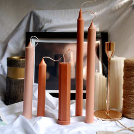 ins风蜡烛摆件手作欧式枝形长杆蜡烛大豆蜡