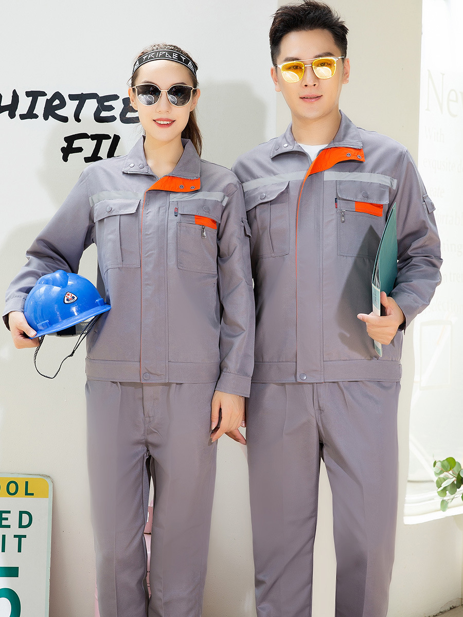 Primavera y otoño ropa de trabajo de manga larga para hombres y mujeres resistente al desgaste fábrica de ropa de reparación de automóviles chaqueta fuente de fábrica de ropa de protección laboral