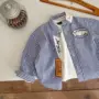 条纹跨境春秋宝宝衬衣