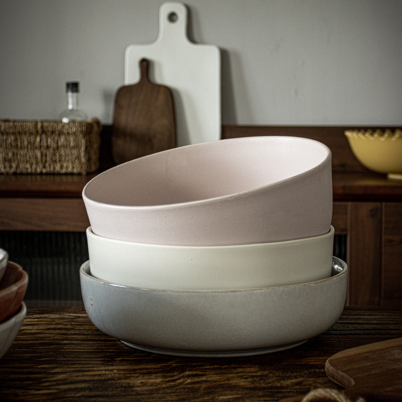 Colección de cuencos grandes extragrandes Cuencos de sopa de cerámica retro Cuencos de sopa Cuencos especiales para rebanadas de carne hervida Maoxewang Cuencos domésticos